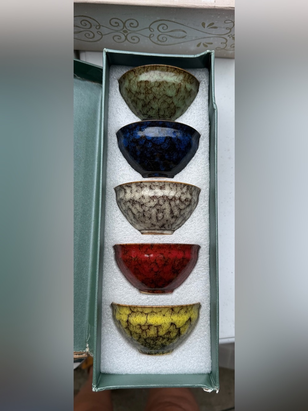 Chinese Traditional Tea Cups - Set of 5 in a gift box